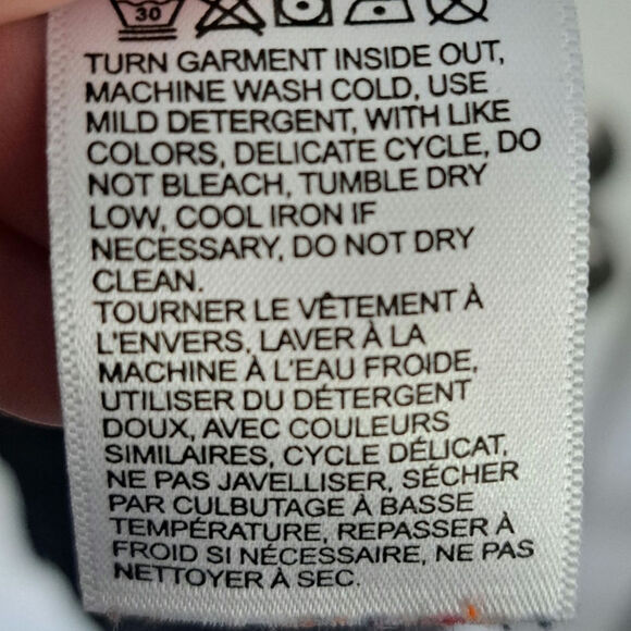 Lucky Brand Blue Multicolor Paisley Print Split Tail Women's 2X Short Sleeve - Picture 9 of 9